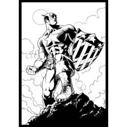 Malvorlage: Kapitän Amerika (Superheld) #76637 - Kostenlose Malvorlagen zum Ausdrucken