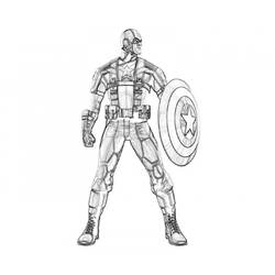 Malvorlage: Kapitän Amerika (Superheld) #76640 - Kostenlose Malvorlagen zum Ausdrucken
