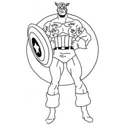 Malvorlage: Kapitän Amerika (Superheld) #76645 - Kostenlose Malvorlagen zum Ausdrucken