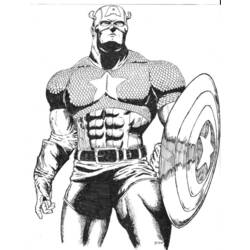 Malvorlage: Kapitän Amerika (Superheld) #76652 - Kostenlose Malvorlagen zum Ausdrucken