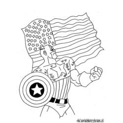 Malvorlage: Kapitän Amerika (Superheld) #76660 - Kostenlose Malvorlagen zum Ausdrucken