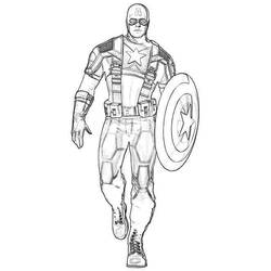 Malvorlage: Kapitän Amerika (Superheld) #76686 - Kostenlose Malvorlagen zum Ausdrucken