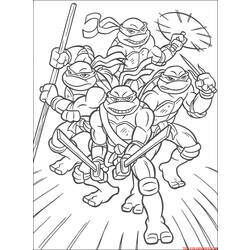 Malvorlage: Ninja Turtles (Superheld) #75354 - Kostenlose Malvorlagen zum Ausdrucken
