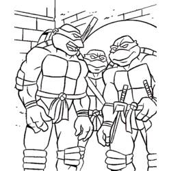 Malvorlage: Ninja Turtles (Superheld) #75432 - Kostenlose Malvorlagen zum Ausdrucken