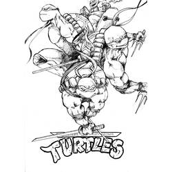 Malvorlage: Ninja Turtles (Superheld) #75522 - Kostenlose Malvorlagen zum Ausdrucken