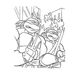 Malvorlage: Ninja Turtles (Superheld) #75601 - Kostenlose Malvorlagen zum Ausdrucken