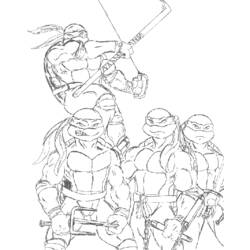 Malvorlage: Ninja Turtles (Superheld) #75611 - Kostenlose Malvorlagen zum Ausdrucken