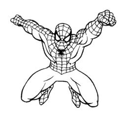 Zeichnungen zum Ausmalen: Spider Man - Kostenlose Malvorlagen zum Ausdrucken