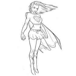 Malvorlage: Super-Mädchen (Superheld) #83934 - Kostenlose Malvorlagen zum Ausdrucken