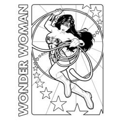 Malvorlage: Wunderfrau (Superheld) #74553 - Kostenlose Malvorlagen zum Ausdrucken