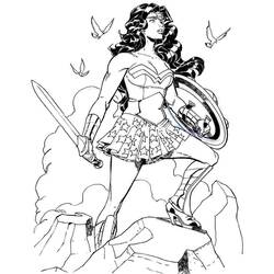 Malvorlage: Wunderfrau (Superheld) #74655 - Kostenlose Malvorlagen zum Ausdrucken
