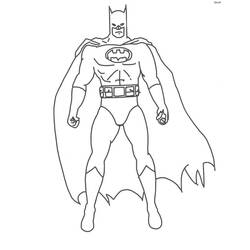 Zeichnungen zum Ausmalen: Batman - Kostenlose Malvorlagen zum Ausdrucken