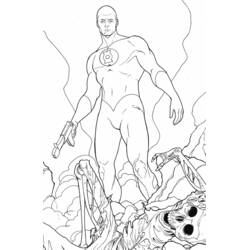 Malvorlage: Green Lantern (Superhelden und Superschurken) #81305 - Kostenlose Malvorlagen zum Ausdrucken