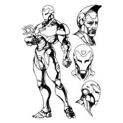Malvorlage: Iron Man (Superhelden und Superschurken) #80525 - Kostenlose Malvorlagen zum Ausdrucken
