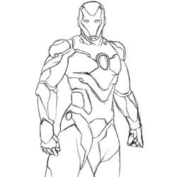Malvorlage: Iron Man (Superhelden und Superschurken) #80548 - Kostenlose Malvorlagen zum Ausdrucken