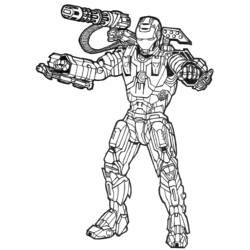 Malvorlage: Iron Man (Superhelden und Superschurken) #80577 - Kostenlose Malvorlagen zum Ausdrucken