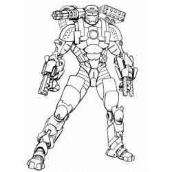 Malvorlage: Iron Man (Superhelden und Superschurken) #80666 - Kostenlose Malvorlagen zum Ausdrucken