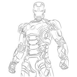 Malvorlage: Iron Man (Superhelden und Superschurken) #80696 - Kostenlose Malvorlagen zum Ausdrucken