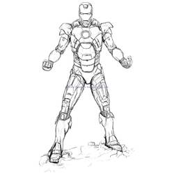 Malvorlage: Iron Man (Superhelden und Superschurken) #80701 - Kostenlose Malvorlagen zum Ausdrucken