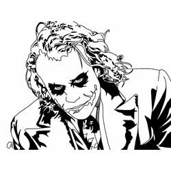 Zeichnungen zum Ausmalen: Joker - Kostenlose Malvorlagen zum Ausdrucken
