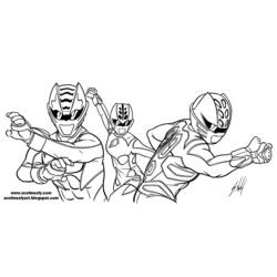 Zeichnungen zum Ausmalen: Power Rangers - Kostenlose Malvorlagen zum Ausdrucken
