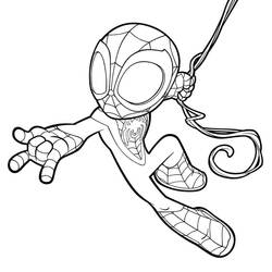 Zeichnungen zum Ausmalen: Spidey und His Amazing Friends - Kostenlose Malvorlagen zum Ausdrucken