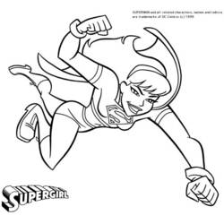 Malvorlage: Supergirl (Superhelden und Superschurken) #83926 - Kostenlose Malvorlagen zum Ausdrucken