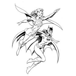 Malvorlage: Supergirl (Superhelden und Superschurken) #83927 - Kostenlose Malvorlagen zum Ausdrucken