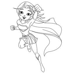Malvorlage: Supergirl (Superhelden und Superschurken) #83928 - Kostenlose Malvorlagen zum Ausdrucken