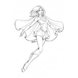 Malvorlage: Supergirl (Superhelden und Superschurken) #83929 - Kostenlose Malvorlagen zum Ausdrucken