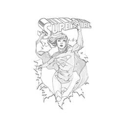 Malvorlage: Supergirl (Superhelden und Superschurken) #83932 - Kostenlose Malvorlagen zum Ausdrucken
