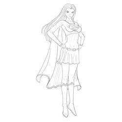 Malvorlage: Supergirl (Superhelden und Superschurken) #83933 - Kostenlose Malvorlagen zum Ausdrucken