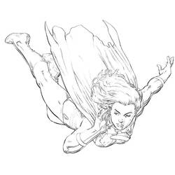 Malvorlage: Supergirl (Superhelden und Superschurken) #83935 - Kostenlose Malvorlagen zum Ausdrucken