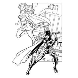 Malvorlage: Supergirl (Superhelden und Superschurken) #83939 - Kostenlose Malvorlagen zum Ausdrucken
