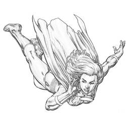 Malvorlage: Supergirl (Superhelden und Superschurken) #83948 - Kostenlose Malvorlagen zum Ausdrucken