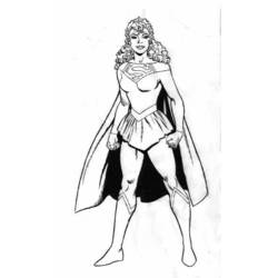 Malvorlage: Supergirl (Superhelden und Superschurken) #83950 - Kostenlose Malvorlagen zum Ausdrucken