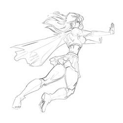 Malvorlage: Supergirl (Superhelden und Superschurken) #83953 - Kostenlose Malvorlagen zum Ausdrucken