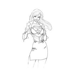 Malvorlage: Supergirl (Superhelden und Superschurken) #83954 - Kostenlose Malvorlagen zum Ausdrucken