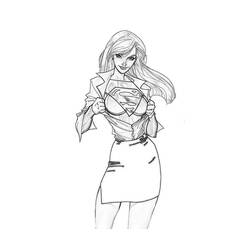 Malvorlage: Supergirl (Superhelden und Superschurken) #83955 - Kostenlose Malvorlagen zum Ausdrucken