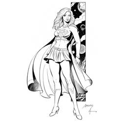 Malvorlage: Supergirl (Superhelden und Superschurken) #83961 - Kostenlose Malvorlagen zum Ausdrucken
