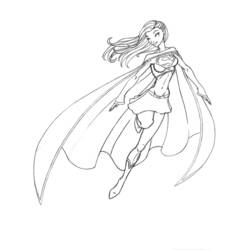 Malvorlage: Supergirl (Superhelden und Superschurken) #83972 - Kostenlose Malvorlagen zum Ausdrucken