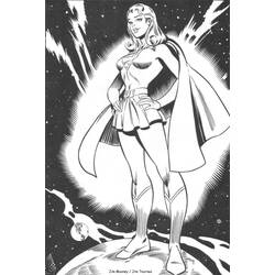 Malvorlage: Supergirl (Superhelden und Superschurken) #84000 - Kostenlose Malvorlagen zum Ausdrucken