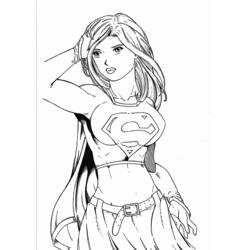 Malvorlage: Supergirl (Superhelden und Superschurken) #84010 - Kostenlose Malvorlagen zum Ausdrucken