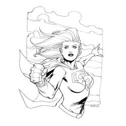 Malvorlage: Supergirl (Superhelden und Superschurken) #84028 - Kostenlose Malvorlagen zum Ausdrucken