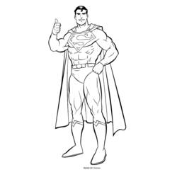 Zeichnungen zum Ausmalen: Superman - Kostenlose Malvorlagen zum Ausdrucken