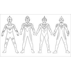 Zeichnungen zum Ausmalen: Ultraman - Kostenlose Malvorlagen zum Ausdrucken