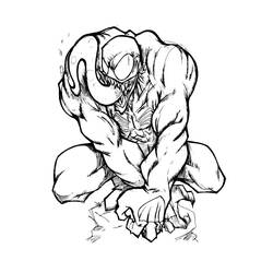 Zeichnungen zum Ausmalen: Venom - Kostenlose Malvorlagen zum Ausdrucken