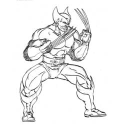 Malvorlage: Wolverine (Superhelden und Superschurken) #74837 - Kostenlose Malvorlagen zum Ausdrucken