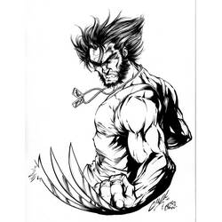 Malvorlage: Wolverine (Superhelden und Superschurken) #74842 - Kostenlose Malvorlagen zum Ausdrucken