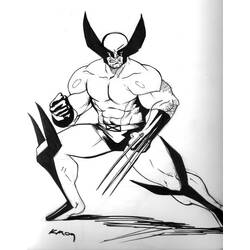 Malvorlage: Wolverine (Superhelden und Superschurken) #74844 - Kostenlose Malvorlagen zum Ausdrucken